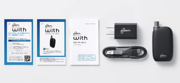 Ploom TECH＋With（プルーム テック プラス ウィズ）のセット内容