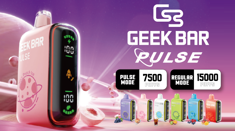  【MAX15000パフ】世界初フルスクリーン搭載『GEEK BAR PLUSE (パルス)』がvapestudioに登場！