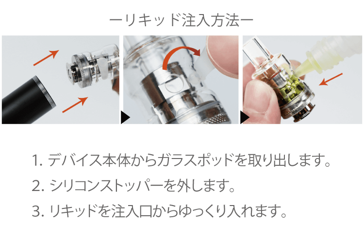 リキッド注入方法