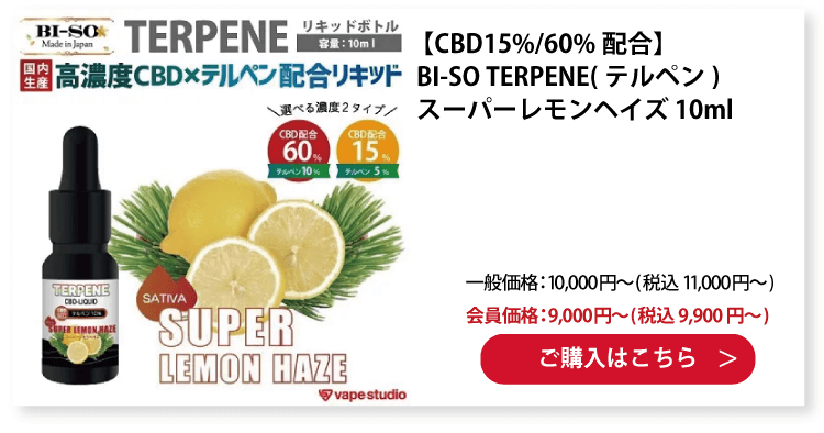 BI-SO TERPENE(テルペン) Super Lemon Haze スーパーレモンヘイズ 10ml