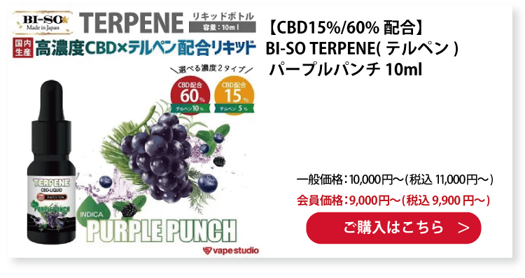 BI-SO TERPENE(テルペン) Purple Punch パープルパンチ 10ml