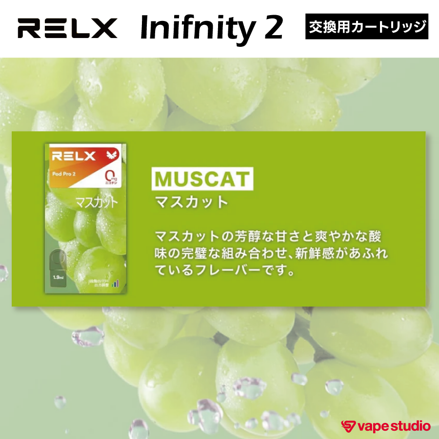 【NEW】RELX  Inifnity 2 (インフィニティ) POD |交換用カートリッジ（1個入り）