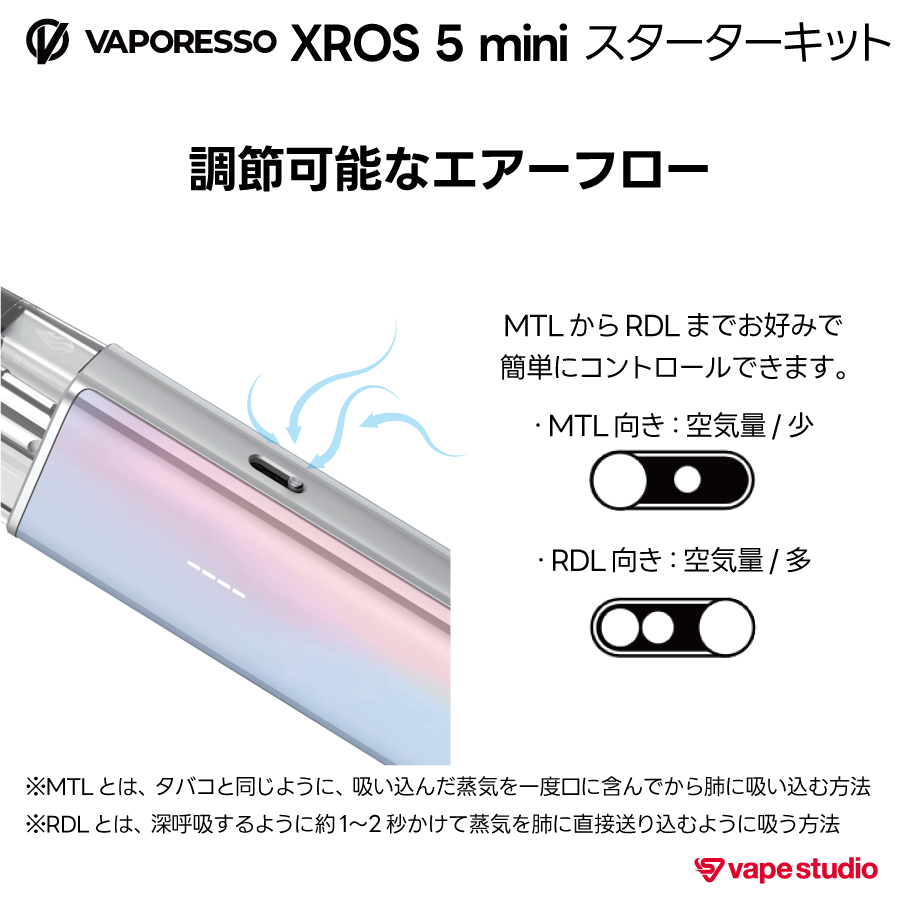 【NEW】VAPORESSO XROS 5 MINI  (クロス ミニ) スターターキット