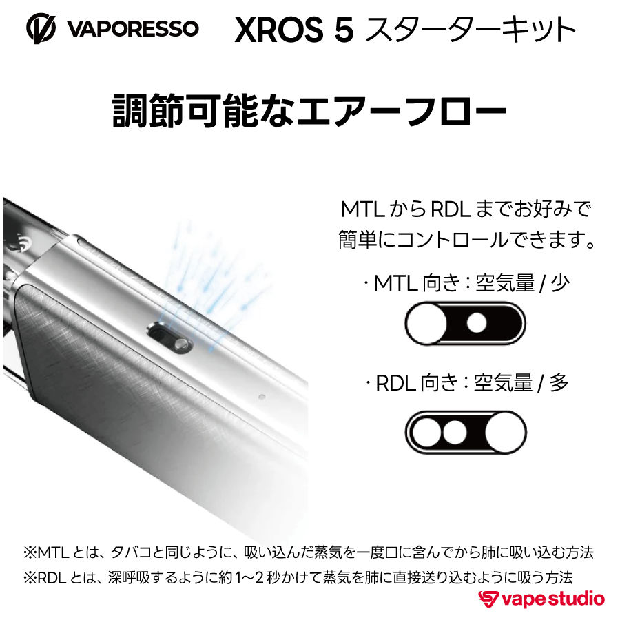 【NEW】VAPORESSO XROS 5  (クロス) スターターキット