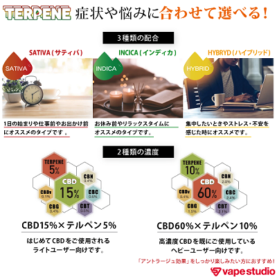 【送料無料!会員10%OFF】 CBD15%配合 BI-SO TERPENE(テルペン) スターターキット