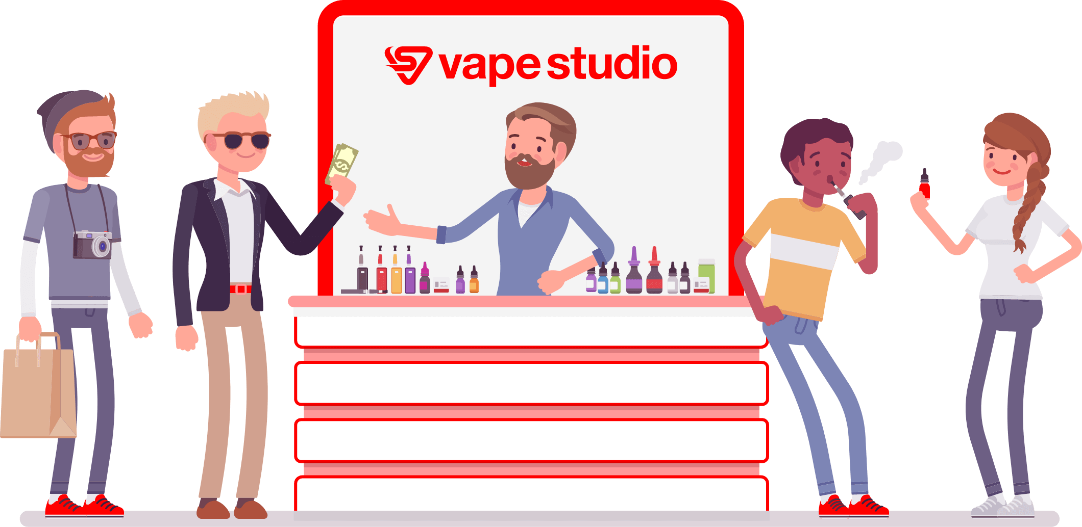 「vape studio(ベイプスタジオ)」は電子タバコ・ベイプ・シーシャ・CBD専門店です